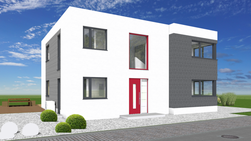 Bauhaus 174 mit Holzfassade