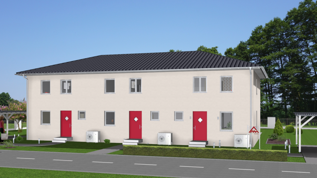 Reihenhaus Walmdach