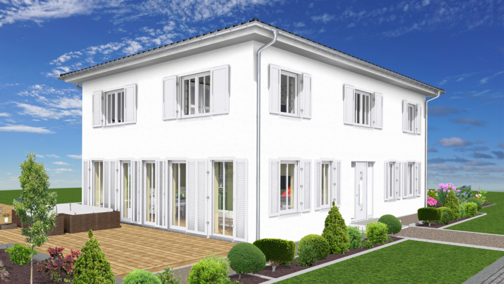 mediterrane Stadtvilla mit Fensterläden 207